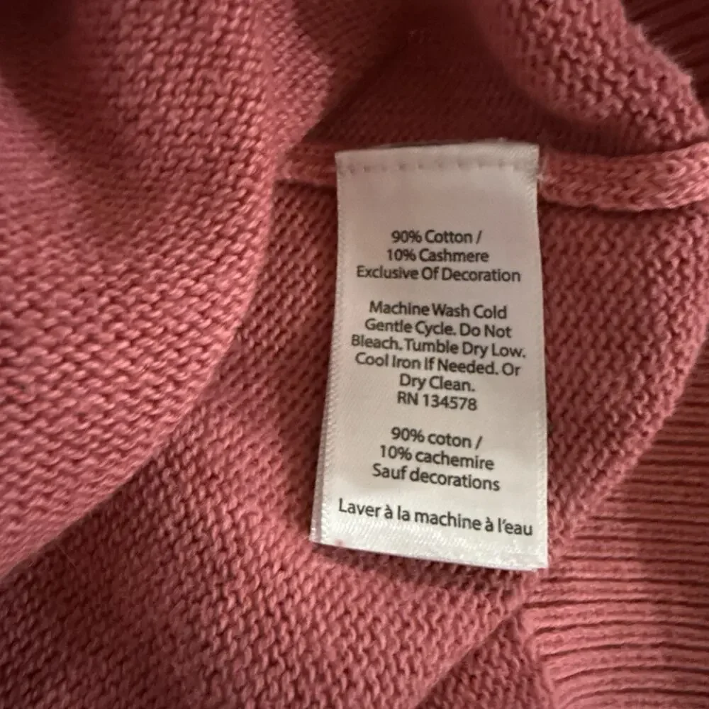 Vineyard Vines Shep & Ian Men L Cashmere Blend Coral Pink Sweater Coastal Casual